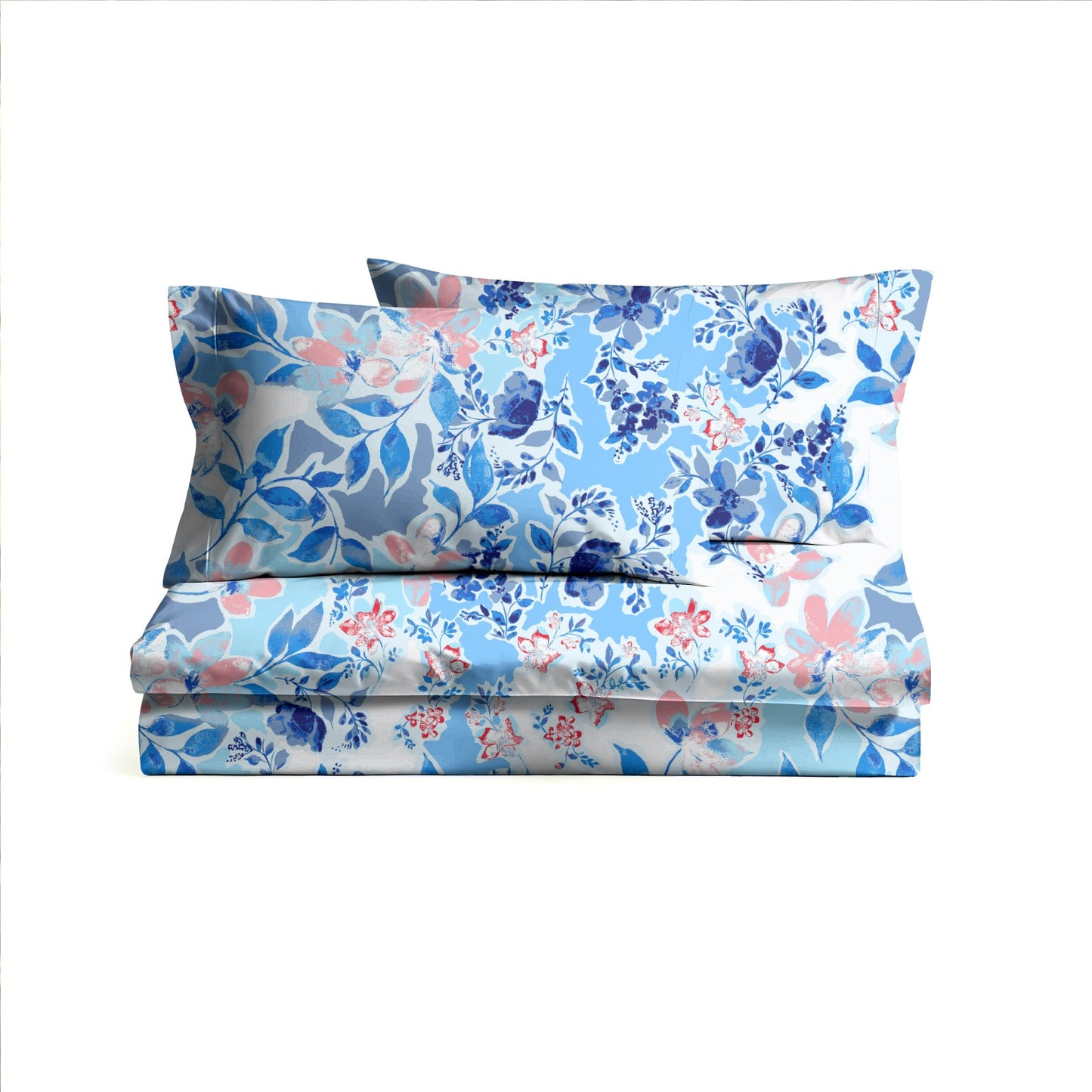 Digitally Printed Bedsheet 300 TC - Pure Cotton Sateen | Serene Bloom